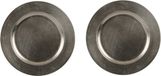 Othmar Decorations Bv 12x Ronde diner/kerstdiner borden/onderborden graniet groen glimmend 33 cm