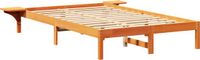 vidaXL Bedframe Wasbruin 120 x 200 cm Massief Grenenhout