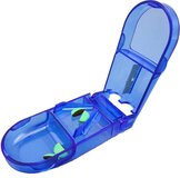 HaverCo Pillensnijder - Pillensnijder voor pillen - Blauw/Groen/Transparant
