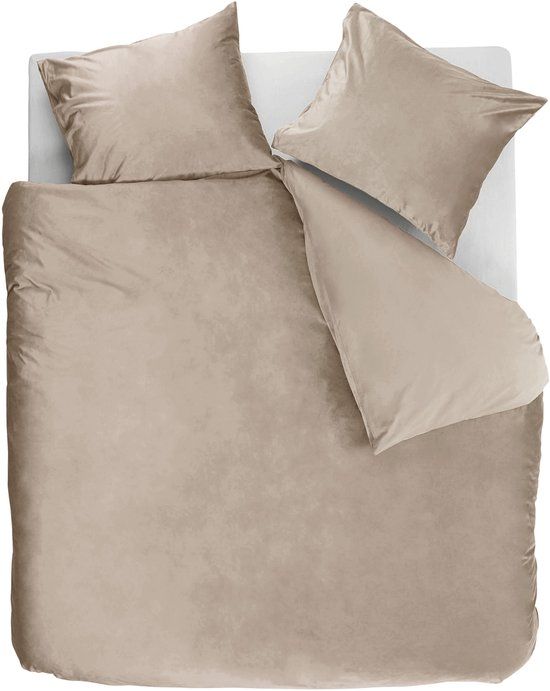 Ambiante Velvety dekbedovertrek - Lits-Jumeaux - 240 x 200/220 cm - Zand