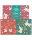 UK Greetings Multipack van 10 liefdadigheid kerstkaarten voor hem/haar/vriend - 2 ontwerpen & vrede/hoop/vreugde aandenken doos