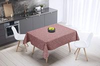 Bonamaison Tafelkleed, Anti-Mold, Sneldrogend, Waterdicht, 100% Polyester Tafellaken, Willekeurig patroon, 140 x 140 Cm - Ontworpen en Vervaardigd in Turkije