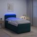 Maison Exclusive - Lit boxspring avec matelas vert foncé 90 x 200 cm velours