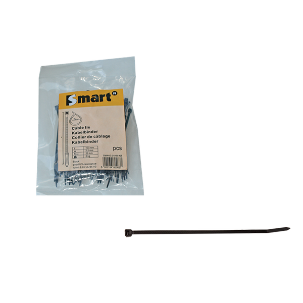 pgb-Europe SMART Nylon kabelband 3,6x302 zwart | 1000 st | SMCTIEN00036302Z5