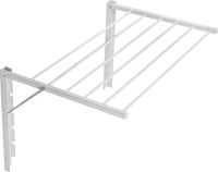 Merkloos Wanddroogrek - Opklapbaar - Wit - Staal - 80 cm