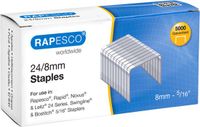 Rapesco 24 8mm Nietjes 5000 stuks zilver