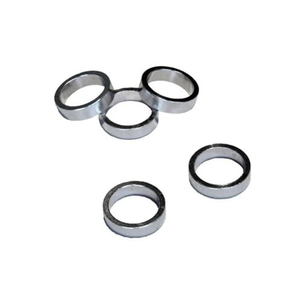 VWP Balhoofdring 1 Inch 8mm Aluminium Zilver 5 Stuks