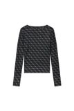 GUESS Shirt 'TEODORA' zwart / wit