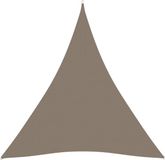 vidaXL Zonnescherm Driehoekig 5x5x5 m Oxford Stof Taupe