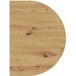 Hammerbacher table d'appoint double support 60x80cm chêne