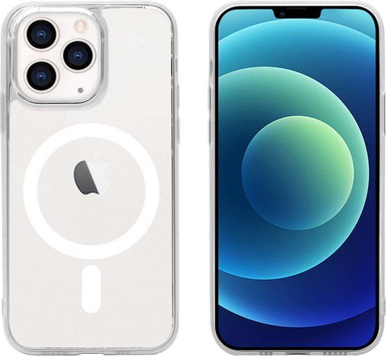 SoSeven, Hoesje Geschikt voor Apple iPhone 13 Pro Max MAG CASE, Transparant