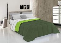 Italian Bed Linen Winterdekbed, Microvezel, Appelgroen/Donkergroen, 220x260cm