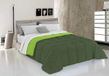 Italian Bed Linen Winterdekbed, Microvezel, Appelgroen/Donkergroen, 220x260cm