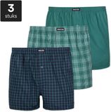 SNOCKS Heren Boxershorts 3-Pack, Losse Fit, Zacht Biologisch Katoen, Comfortbund, Duurzaam