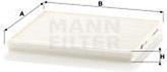 MANN FILTER Pollenfilter CU1828