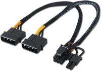 NANOCABLE Voedingskabel Molex 10.19.1201 PCI-e (20 cm)