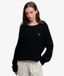 Superdry Pull en maille torsadée Femme Coupe décontractée Navy Taille : 36