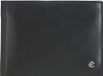 Esquire Leren Portemonnee Harry RFID Wallet Quer with Flap Black Zwart