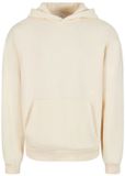 Build Your Brand Zachte hoodie met capuchon, katoen, oversized, unisex, wit zand, XXL