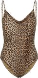 Pieces Dames Badpak PCBAOMI Ronde Hals Panterprint - Maat XS