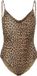 Pieces Dames Badpak PCBAOMI Ronde Hals Panterprint - Maat XS