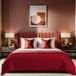 Premium Ranforce Double Quilt Cover (200 x 200 cm), Claret Red, 100% katoen, 145 Thread Count, Knoopsluiting, machinewasbaar op 30 °C, elegant en gezellig beddengoed
