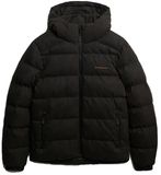 Superdry Microvezel Sport Puffer Jas Met Capuchon Heren Zwart XXL