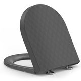 YEAUPE PRO Toiletbril D-vorm met diamantstructuur