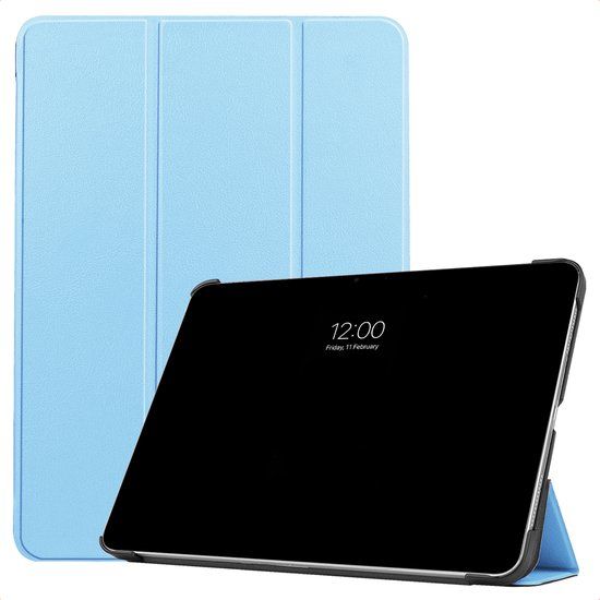 imoshion Tablet Hoes - Geschikt voor Apple iPad Air 13 inch (2026) M4 / Air 13 inch (2025) M3 / Air 13 inch (2024) M2 - Trifold Bookcase - Lichtblauw