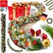 KESSER® Weihnachtsgirlande mit Beleuchtung - 500cm, 100 LEDs, dekoriert & verschneit, inklusive Fernbedienung