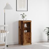 vidaXL LED Dressoir Oud Hout Bewerkt Hout