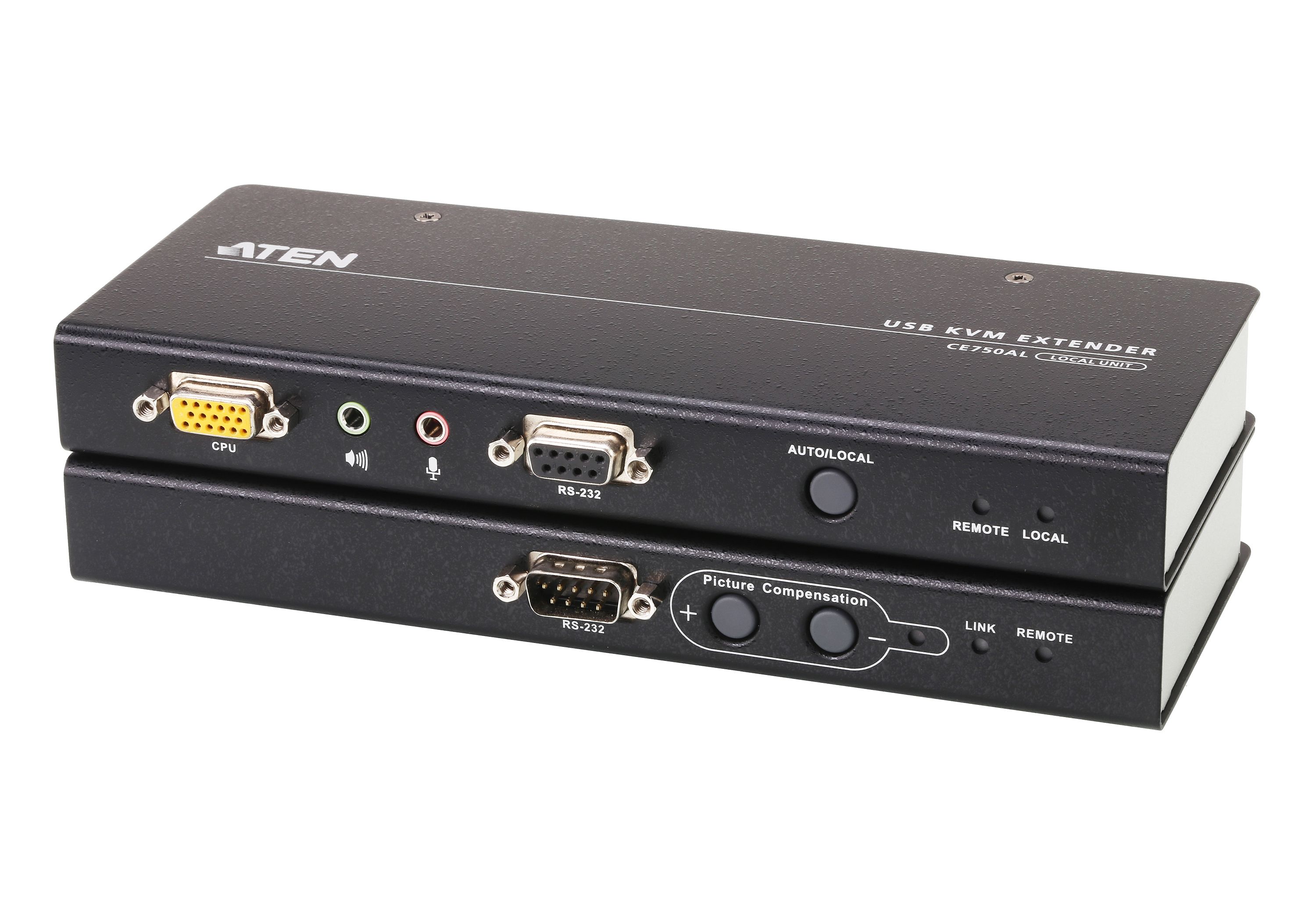 ATEN CE750A KVM Extender - VGA, USB, 200m - Transmitter & Receiver