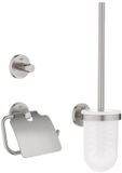 GROHE Essentials Accessoireset - Toiletrolhouder, Toiletborstelset & Haak - Supersteel
