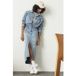 Levi's Robe chemise mi-longue en jean
