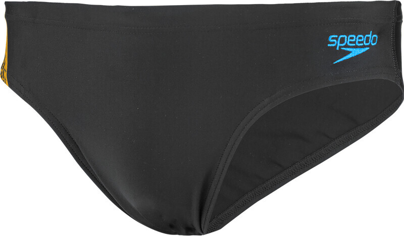 Speedo Tech Panel 7cm Zwemslip Heren, black/mango/pool