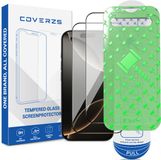 Coverzs Glazen Screenprotector voor Apple iPhone 16 Pro - 2-Pack met Montageframe