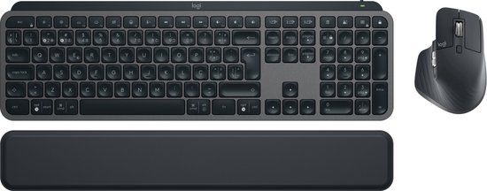 Logitech MX Keys S Combo - Toetsenbord & Muis - RF Draadloos + Bluetooth - Portugees - Grafiet