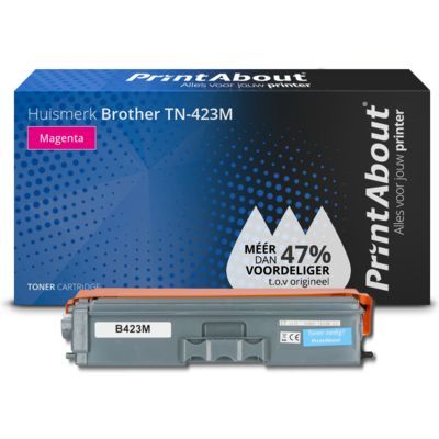 PrintAbout Huismerk Brother TN-423M Toner Magenta Hoge capaciteit - Compatibel