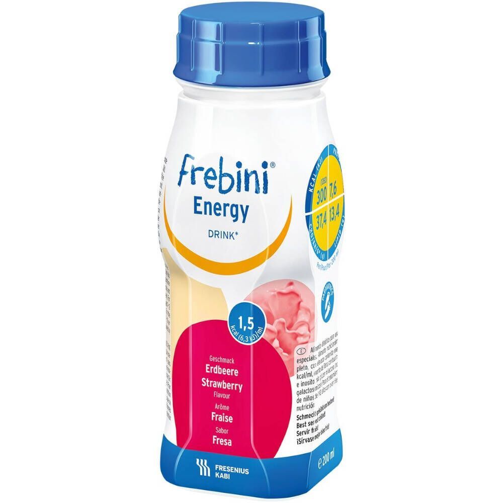 I.d. Phar Frebini Energy Drink Aardbei 4x200 ml