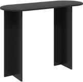 vidaXL Wandtafel Zwart Bewerkt hout 100 x 39,5 x 75 cm