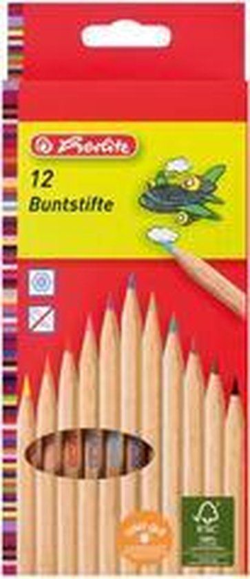 Herlitz Kleurpotloden - 12 stuks - Meerkleurig