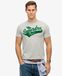 Superdry T-shirt Homme Flyers Script Gris Taille : XL