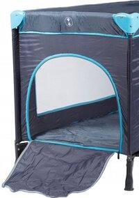 Viking Choice Reisbedje met klamboe zijkanten - opvouwbaar - blauw