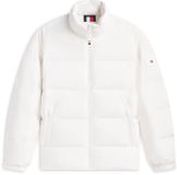 Tommy Hilfiger Heren Puffer Jas Lange Mouw Polyester Ivoor S