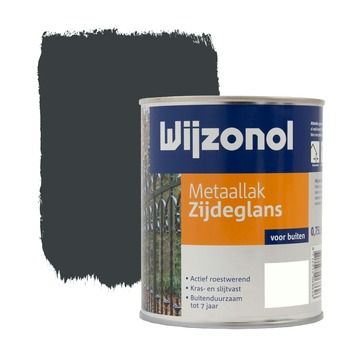 Wijzonol metaallak zijdeglans antraciet 750 ml