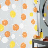 Spirella Bubble Douchegordijn 180x200 cm – Oranje