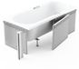 Badland MINI ligbad 100 x 65 cm wit met styropor ombouw