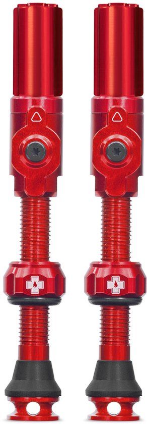 Muc-Off Tubeless Valve Big Bore Hybrid Large Red SchrÃ¤der Valve 45mm