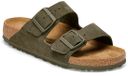 Birkenstock Arizona Cuir Daim Étroit Vert Foncé Unisexe Adulte Sabots Taille 41