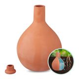 Merkloos Relaxdays Olla - Keramiek - 3,5 L - Waterdruppelaar - Bewateringssysteem Moestuin - Irrigatiepot